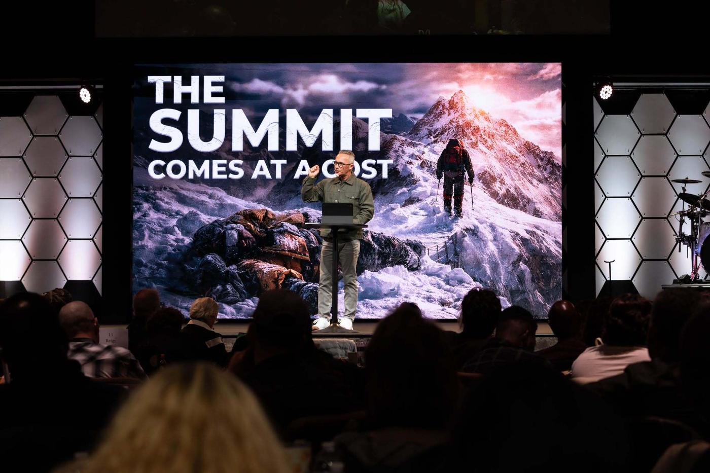 Pastor Dennis Cummins teaching at The Summit