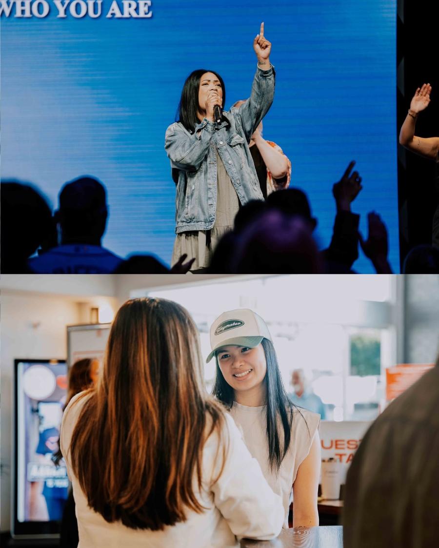 Worship and welcome at Experience Church